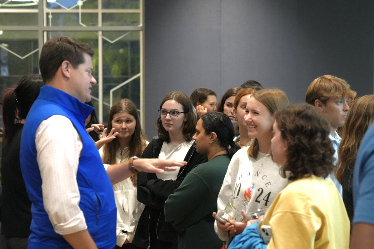 Students at Career Event