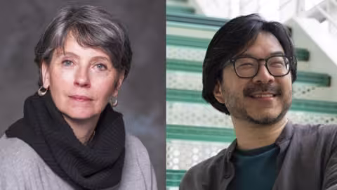 School of Chemistry Faculty Pamela Pollet and Eric Shen